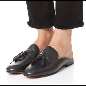 SAM EDELMAN PARIS MULE Black 6.5 tassel